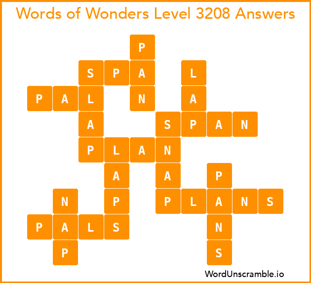 Words of Wonders Level 3208 Answers