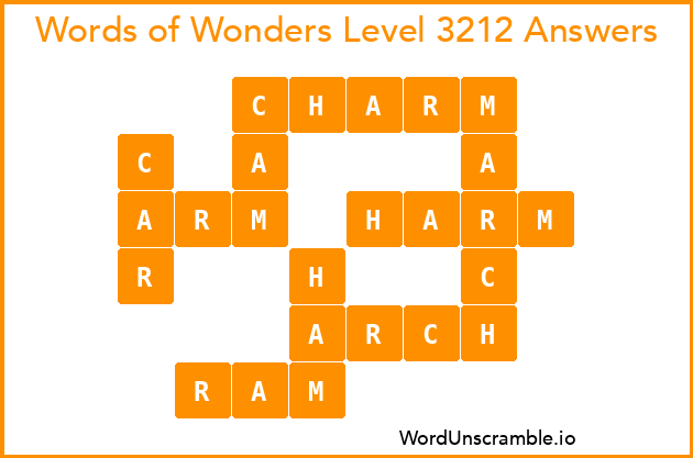 Words of Wonders Level 3212 Answers