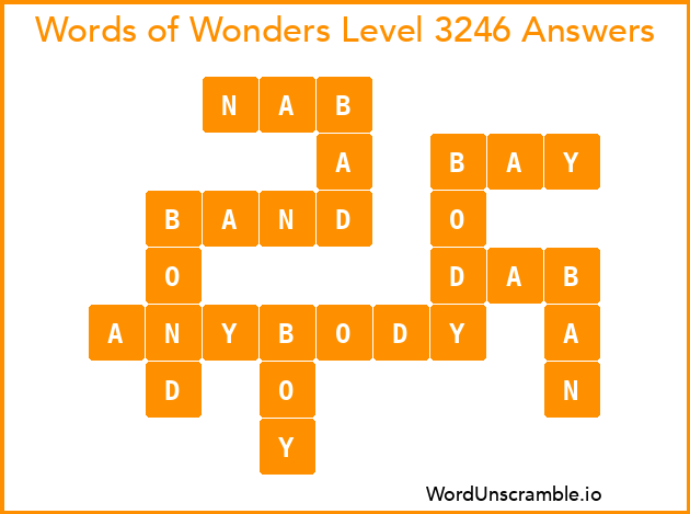 Words of Wonders Level 3246 Answers