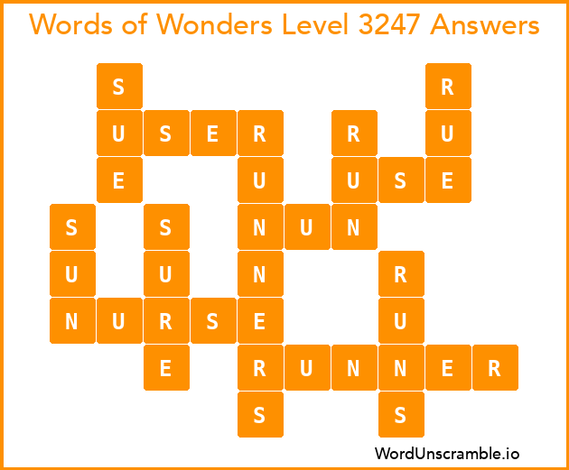 Words of Wonders Level 3247 Answers