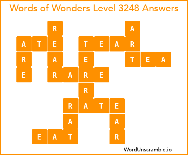 Words of Wonders Level 3248 Answers