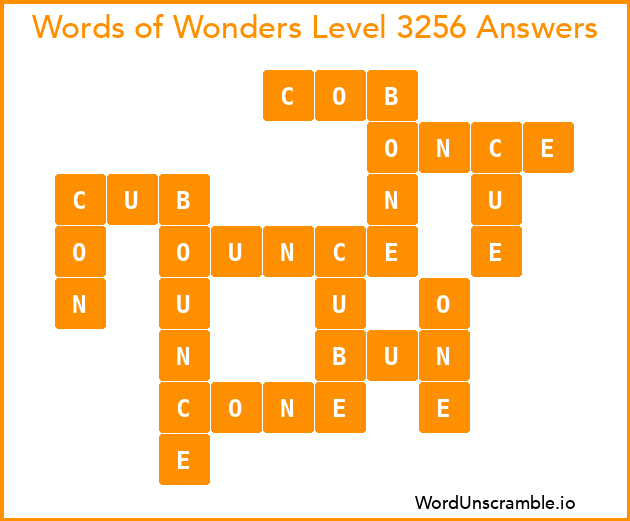 Words of Wonders Level 3256 Answers