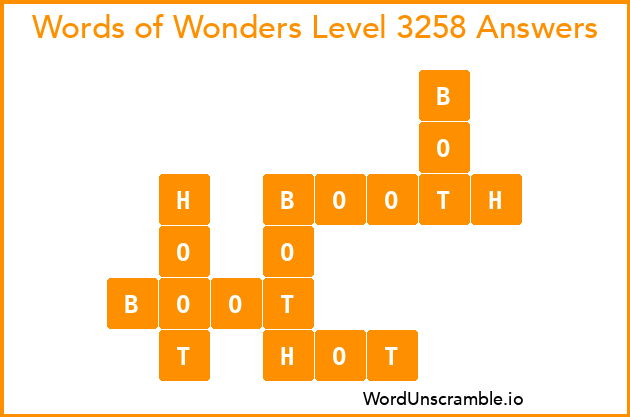 Words of Wonders Level 3258 Answers