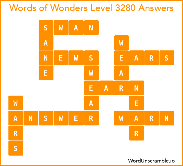 Words of Wonders Level 3280 Answers