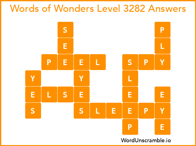 Words of Wonders Level 3282 Answers