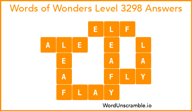 Words of Wonders Level 3298 Answers