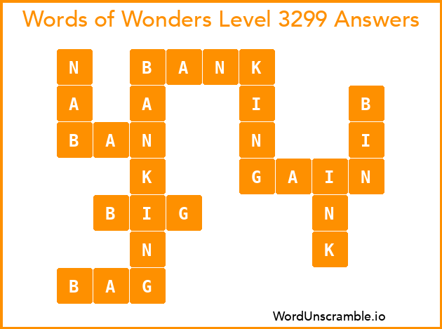 Words of Wonders Level 3299 Answers