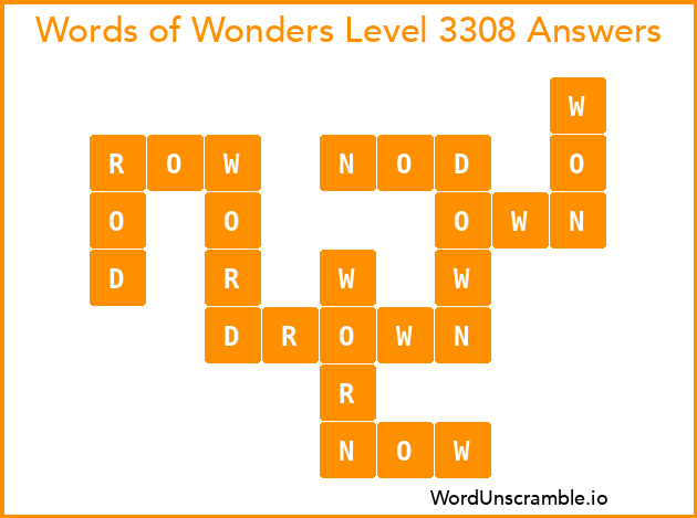Words of Wonders Level 3308 Answers