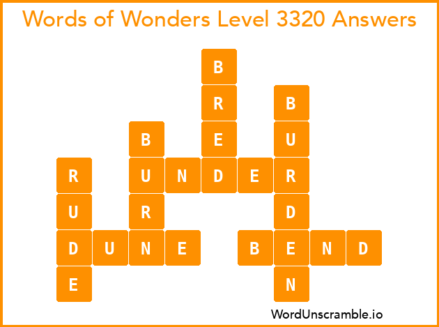 Words of Wonders Level 3320 Answers