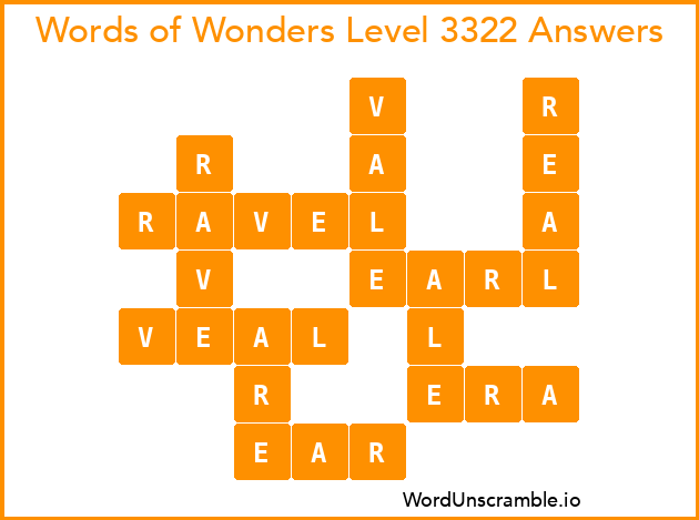 Words of Wonders Level 3322 Answers