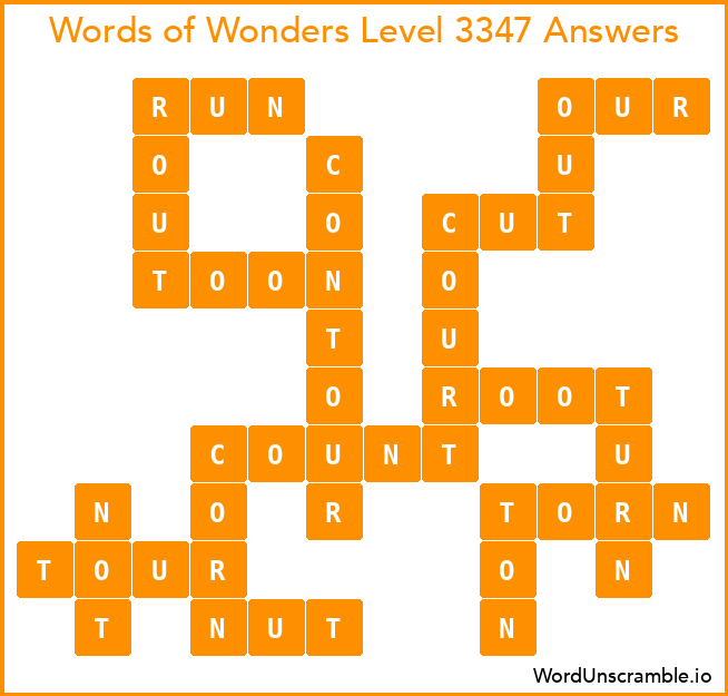 Words of Wonders Level 3347 Answers