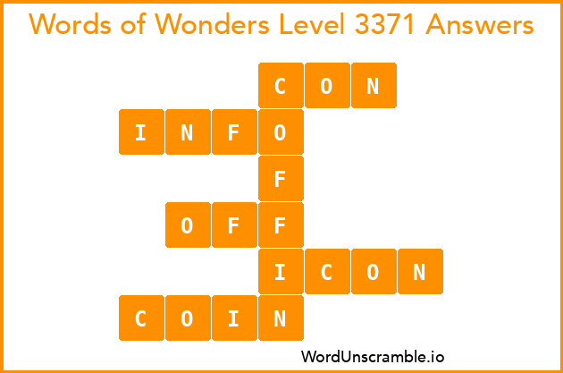 Words of Wonders Level 3371 Answers