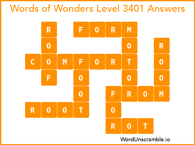 Words of Wonders Level 3401 Answers