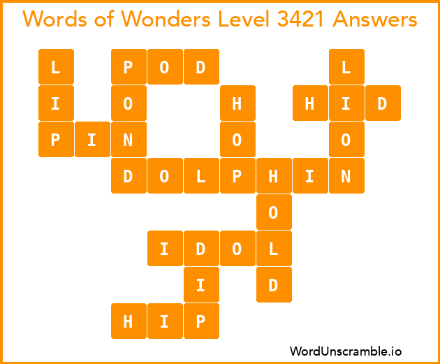 Words of Wonders Level 3421 Answers