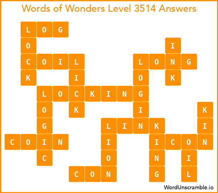 Words of Wonders Level 3514 Answers