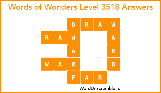 Words of Wonders Level 3518 Answers