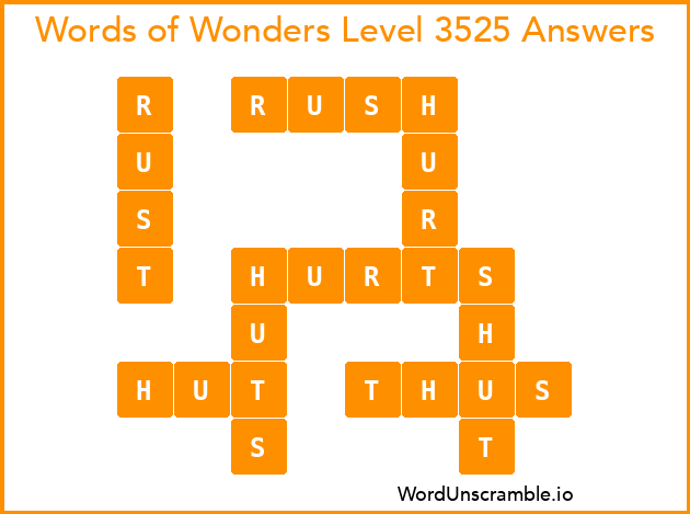 Words of Wonders Level 3525 Answers