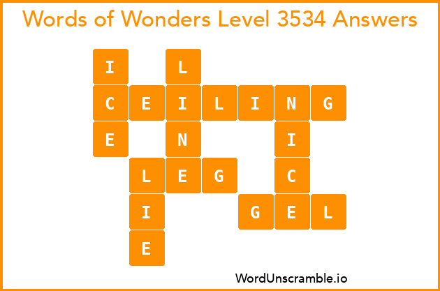 Words of Wonders Level 3534 Answers