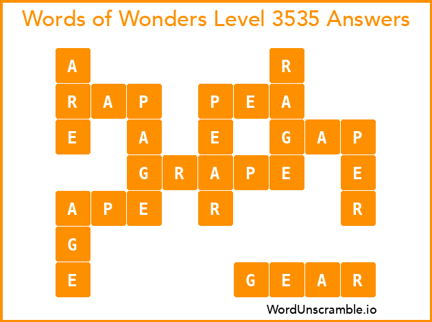 Words of Wonders Level 3535 Answers