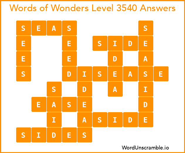Words of Wonders Level 3540 Answers