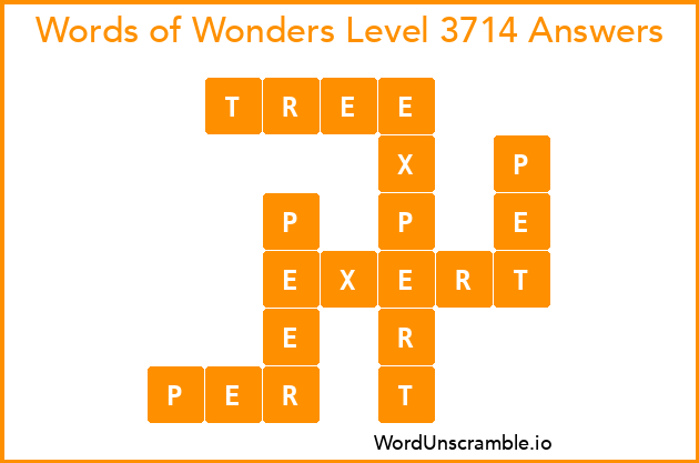 Words of Wonders Level 3714 Answers