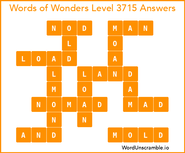 Words of Wonders Level 3715 Answers