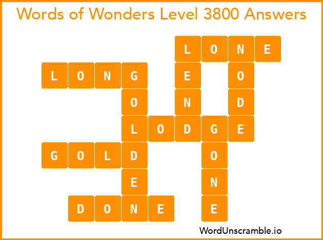 Words of Wonders Level 3800 Answers