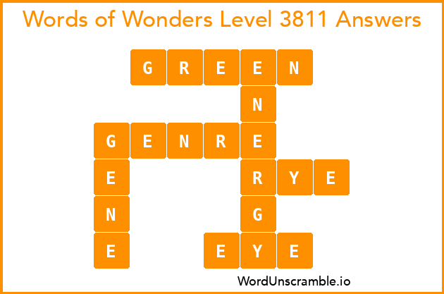 Words of Wonders Level 3811 Answers