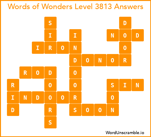 Words of Wonders Level 3813 Answers