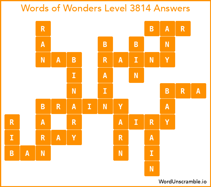 Words of Wonders Level 3814 Answers