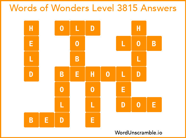 Words of Wonders Level 3815 Answers