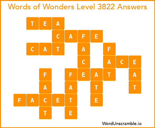 Words of Wonders Level 3822 Answers
