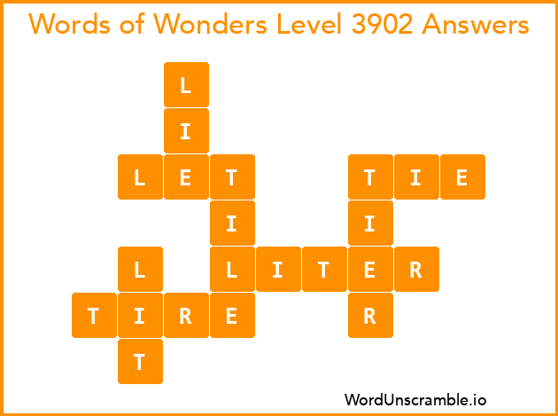 Words of Wonders Level 3902 Answers