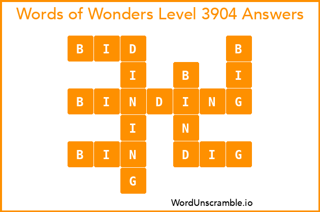Words of Wonders Level 3904 Answers