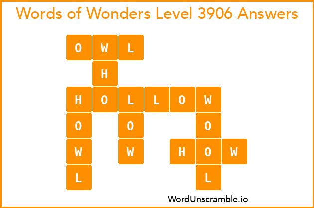 Words of Wonders Level 3906 Answers