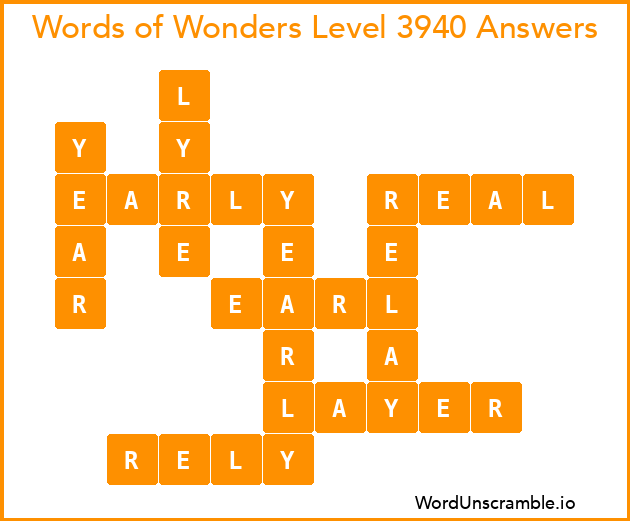 Words of Wonders Level 3940 Answers