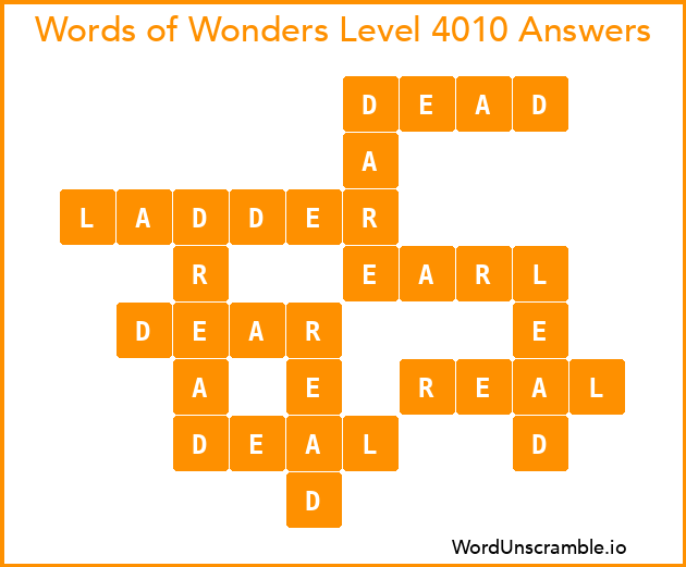 Words of Wonders Level 4010 Answers