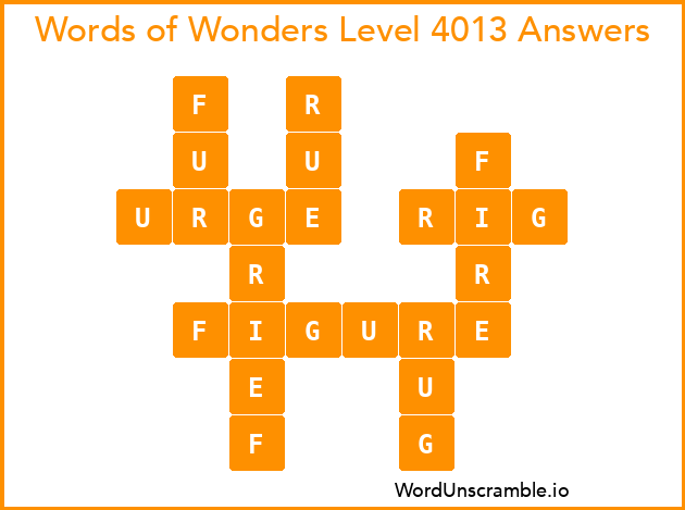 Words of Wonders Level 4013 Answers