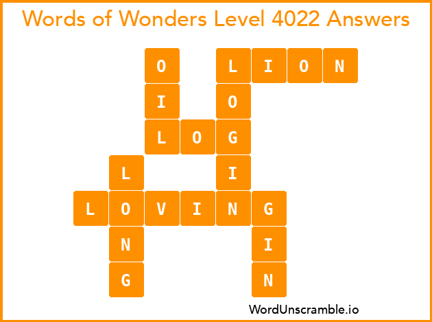 Words of Wonders Level 4022 Answers