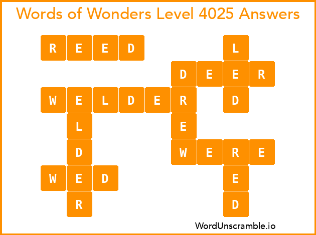 Words of Wonders Level 4025 Answers