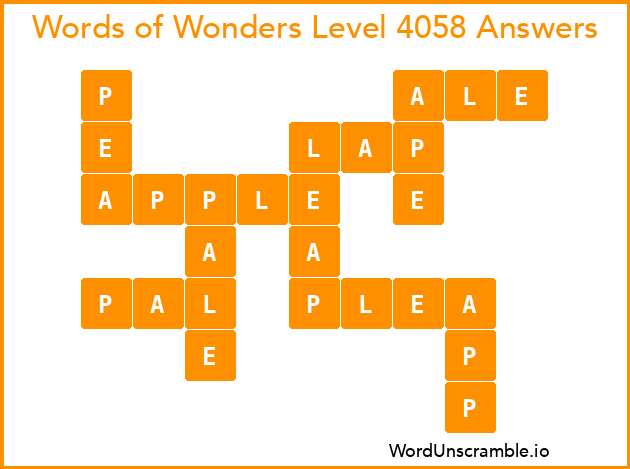 Words of Wonders Level 4058 Answers