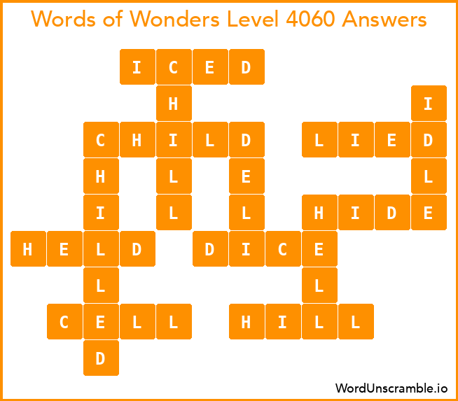 Words of Wonders Level 4060 Answers