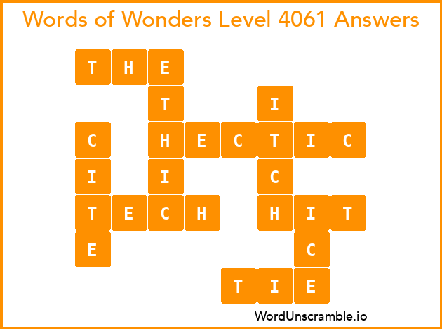 Words of Wonders Level 4061 Answers