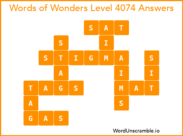 Words of Wonders Level 4074 Answers