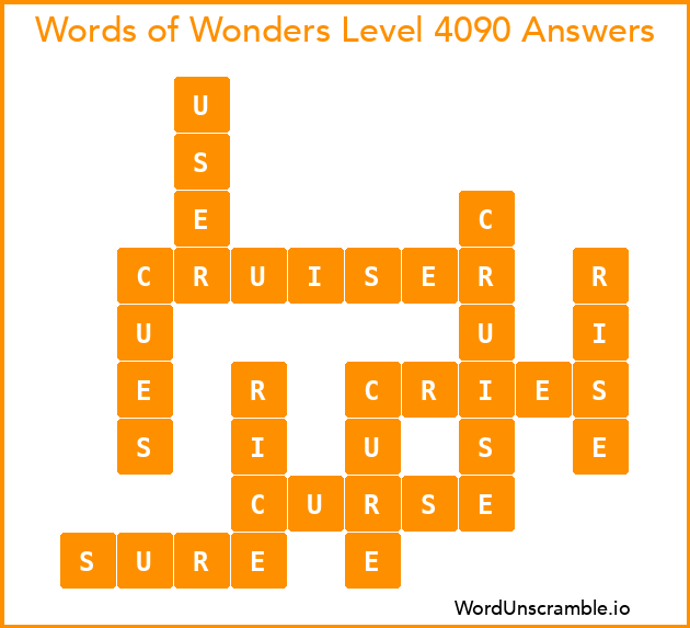 Words of Wonders Level 4090 Answers