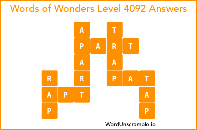 Words of Wonders Level 4092 Answers