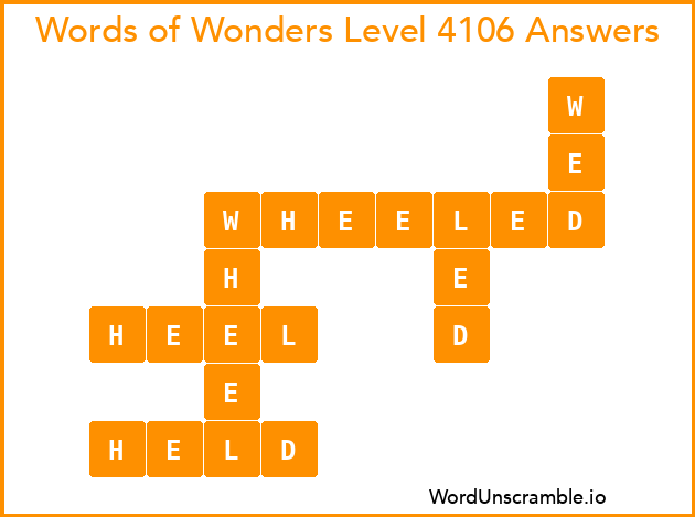 Words of Wonders Level 4106 Answers