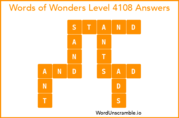 Words of Wonders Level 4108 Answers