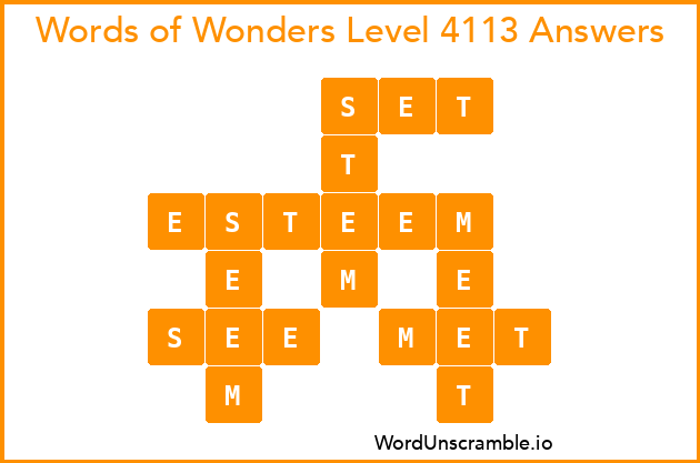 Words of Wonders Level 4113 Answers
