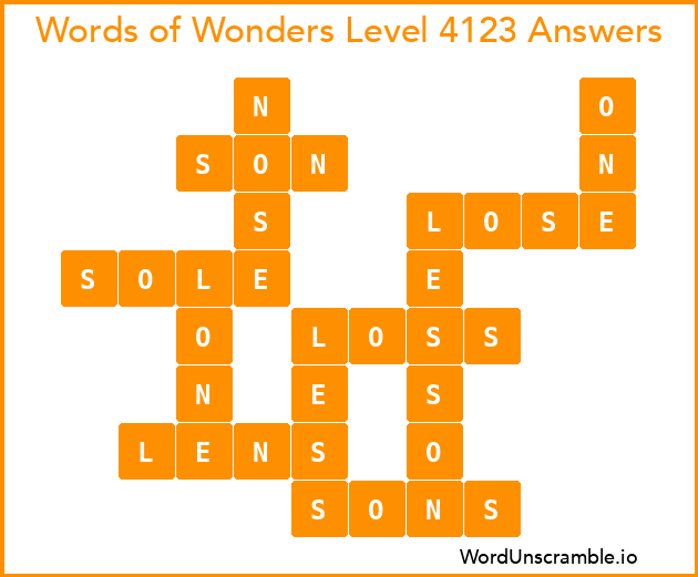 Words of Wonders Level 4123 Answers